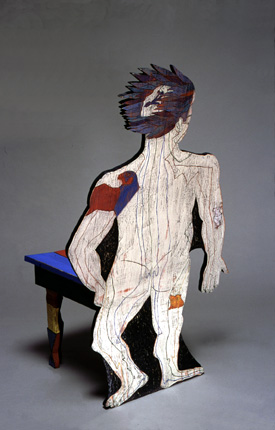 art chair with figure