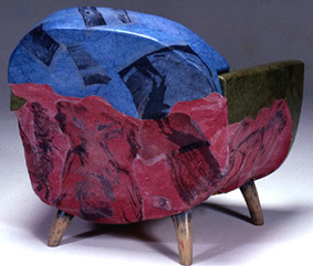 painted chair with photos